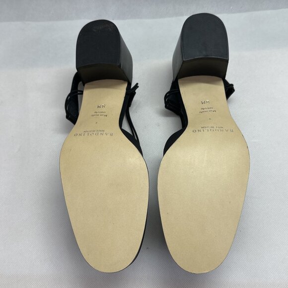 NIB Bandolino B-Ontario Black Stretch Fabric Sling-Back Heels - Picture 6 of 8